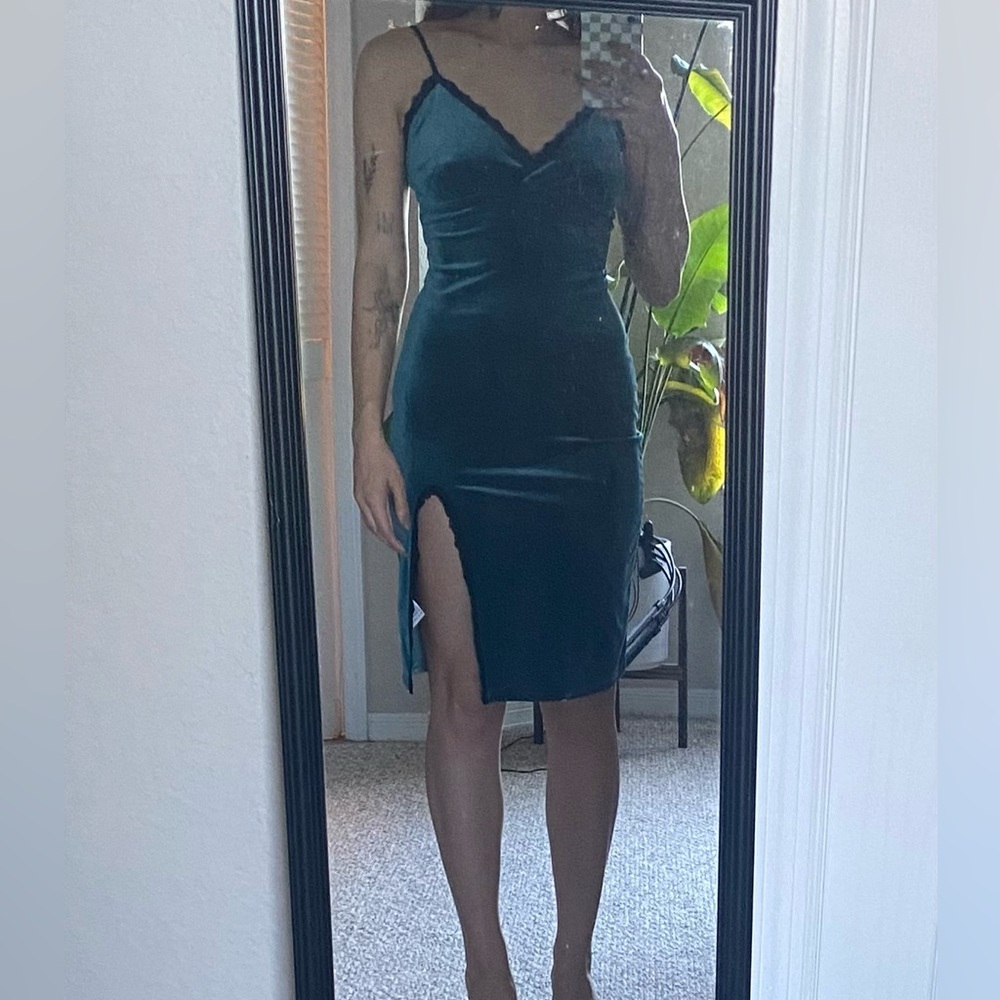 Forever 21 Lingerie Style Velvet Dress NWT
